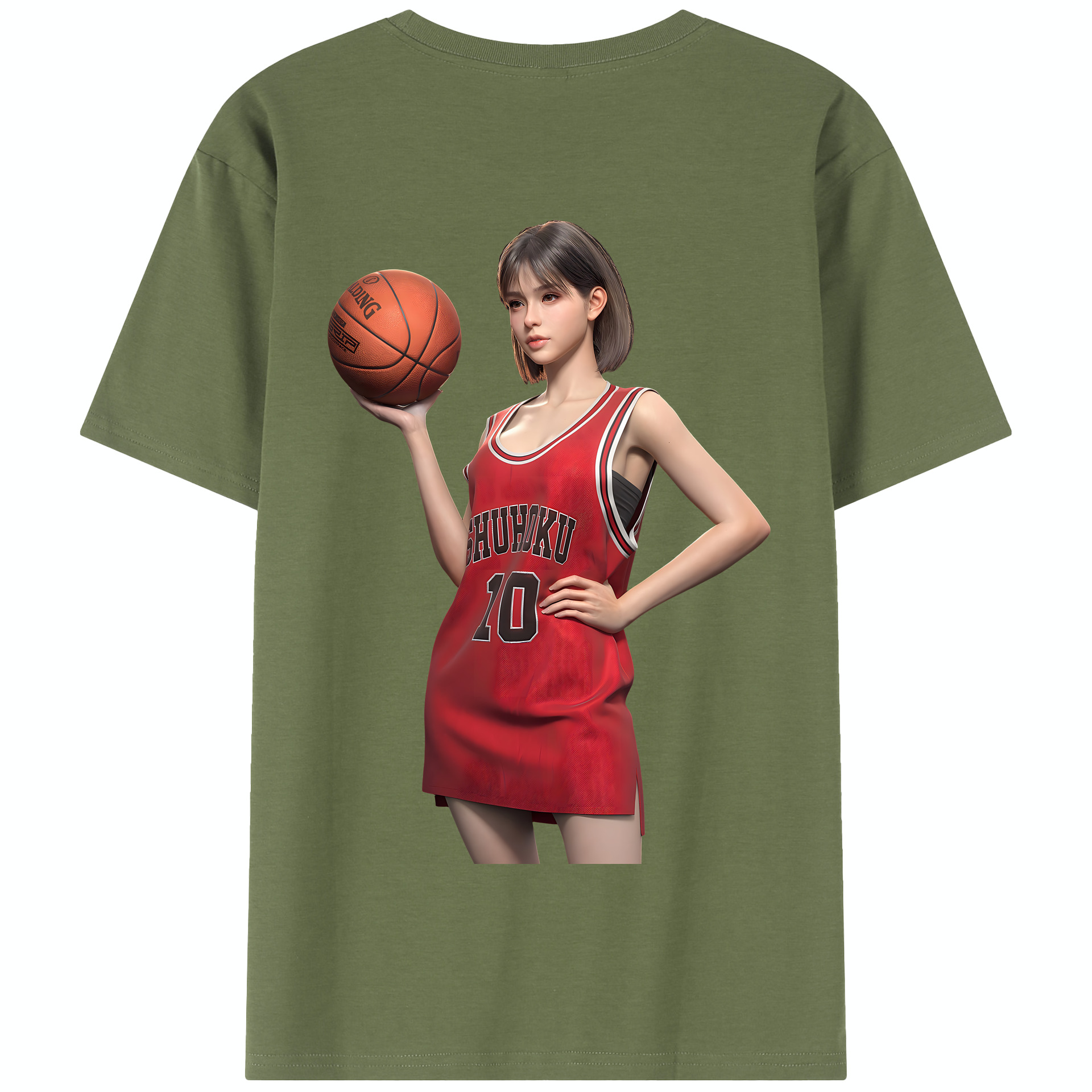 SLAM DUNK／スラムダンク 綿100％半袖Tシャツ（背面プリント）